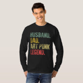 Vintage   Husband Dad Punk Legend Retro T-Shirt (Vorne ganz)