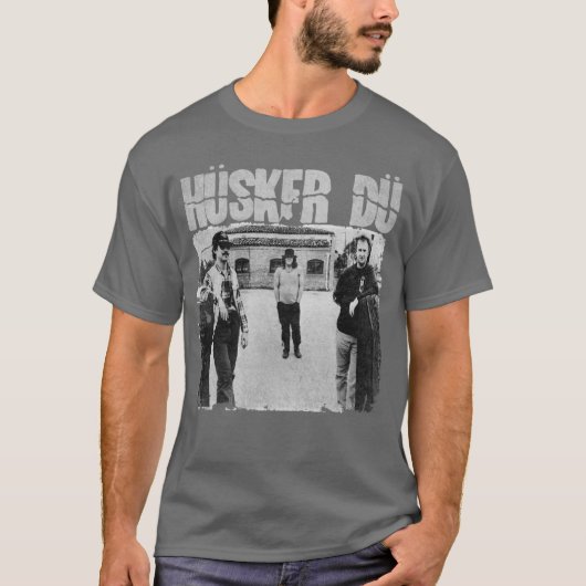 Vintage Husker Du Retro T-Shirt (Vorderseite)