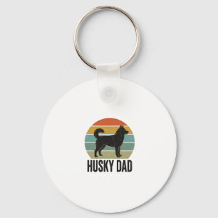 Vintage Husky Dad Retro Dog Vector Design_1 Schlüsselanhänger