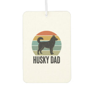 Vintage Husky Dad Retro Hund Vektor Design_1 Autolufterfrischer