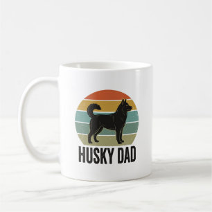 Vintage Husky Dad Retro Hund Vektor Design_1 Kaffeetasse