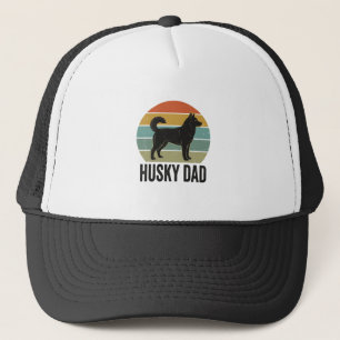 Vintage Husky Dad Retro Hund Vektor Design_1 Truckerkappe