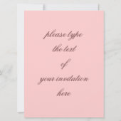 Vintage Hut-Brautparty-Einladungsschablone Einladung (Rückseite)