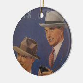 Vintage Hüte Keramik Ornament (Links)