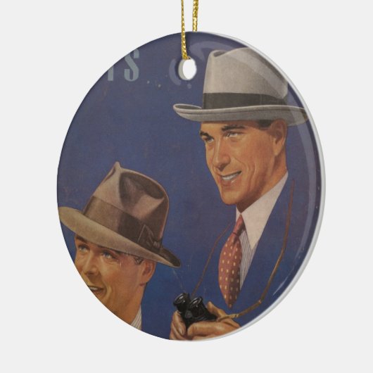 Vintage Hüte Keramik Ornament (Links)