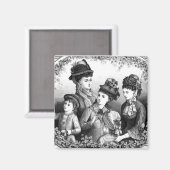 Vintage Hüte Magnet (Vorderseite/Rückseite)