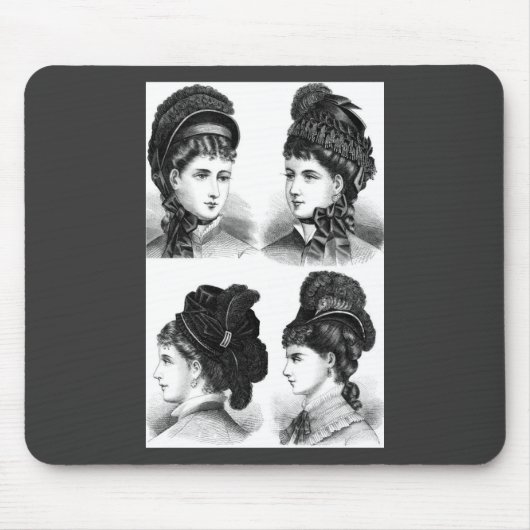 Vintage Hüte Mousepad (Vorne)