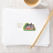 Vintage Hütte Adressaufkleber (Insitu)