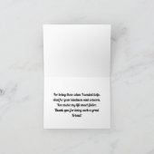 Vintage Hütte Dankeskarte Karte (Innenseite)