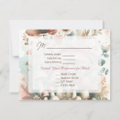 Vintage Hütte Einladung (Rückseite)