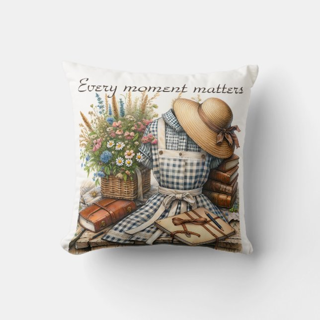 Vintage Hütte-Kern Picknick Kissen (Vorderseite)