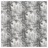 Vintage Hütte Landschaft Toile-Black & White Stoff (Muster)