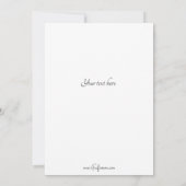 Vintage Hütte Landschaft Toile-Blue & White Dankeskarte (Rückseite)