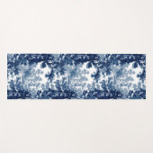 Vintage Hütte Landschaft Toile-Blue & White Yogamatte (Vorderseite (Horizontal))
