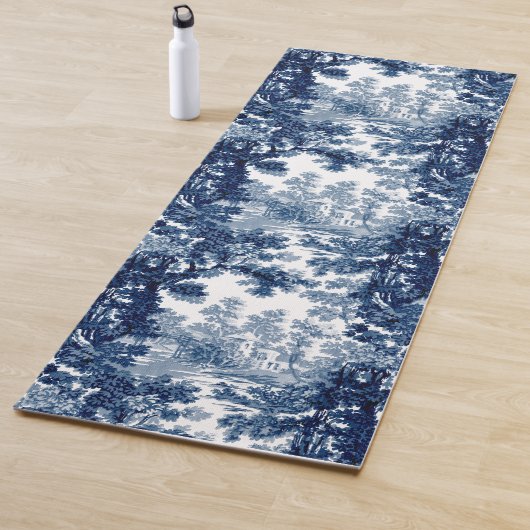 Vintage Hütte Landschaft Toile-Blue & White Yogamatte (Beispiel)