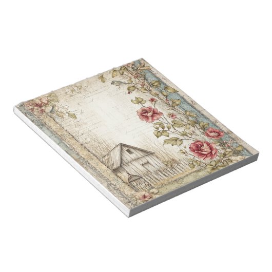 Vintage Hütte Notizblock (angewinkelt)