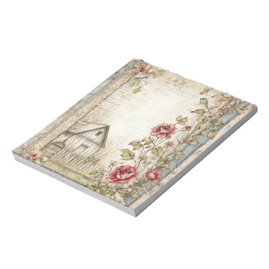 Vintage Hütte Notizblock (Rotiert)