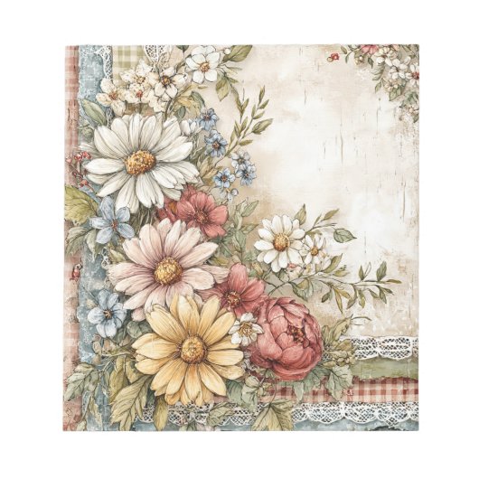 Vintage Hütte Notizblock (Vorderseite)