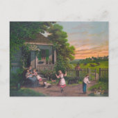 Vintage Hütte Postkarte (Vorderseite)