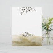 Vintage Hütte- und Aquarellpapier (Stehend Vorderseite)