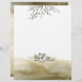 Vintage Hütte- und Aquarellpapier (Vorne/Hinten)