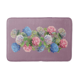 Vintage Hydrangea Bath Mat Badematte