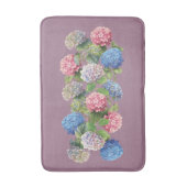 Vintage Hydrangea Bath Mat Badematte (Vorderseite Vertikal)