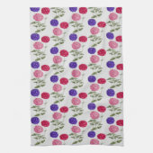 Vintage Hydrangea Blume Blau und Rosa Küche Geschirrtuch (Vertikal)