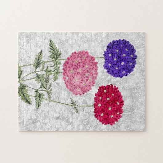 Vintage Hydrangea-Blume Puzzle (Horizontal)