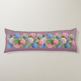 Vintage Hydrangea Body Pillow Seitenschläferkissen