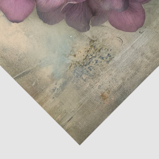 Vintage Hydrangea Botanical Art Decoupage Seidenpapier (Ausschnitt)