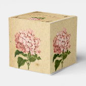 Vintage Hydrangea-Gastgeschenk Hochzeit Geschenkschachtel (Rückseite)