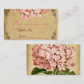 Vintage Hydrangea-Hochzeiten-Platzkarten Platzkarte (Vorne/Hinten)