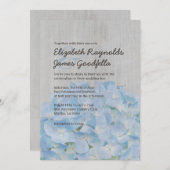 Vintage Hydrangea Hochzeitseinladungen Einladung (Vorne/Hinten)