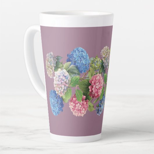 Vintage Hydrangea Latte Mug Milchtasse (Linke Ecke)