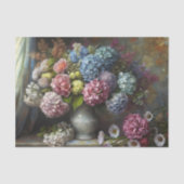 Vintage Hydrangea-Rosen-Sträuße-Decoupage Seidenpapier (Vorderseite)
