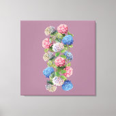 Vintage Hydrangea Stretched Canvas Leinwanddruck (Vorderseite)
