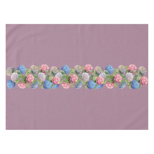 Vintage Hydrangea Tablecloth Tischdecke (Vorderseite (Horizontal))
