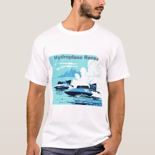 Vintage Hydroplane. Die Thunderboote T-Shirt (Vorderseite)