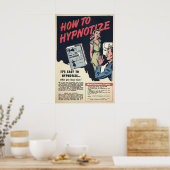 Vintage Hypnotisierung von Werbemitteln Poster (Küche)