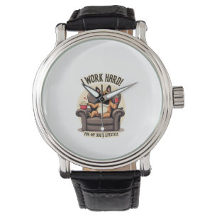 Vintage I Arbeite Hart Für Den Lebensstil Meines H Armbanduhr