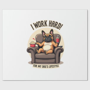 Vintage I Arbeite Hart Für Den Lebensstil Meines H Geschenkpapier