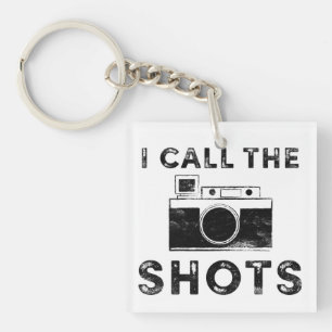 Vintage I call the Shots Kamera Grafik Schlüsselanhänger