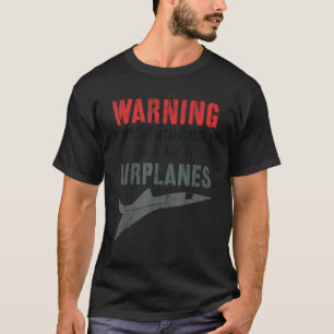 Vintage I Kann spontan über Flugzeuge sprechen P T-Shirt