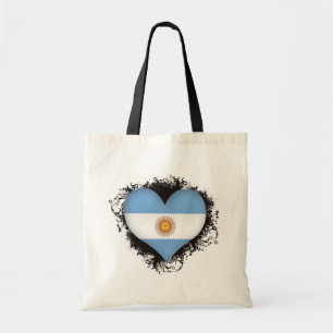Vintage i-Liebe Argentinien Tragetasche