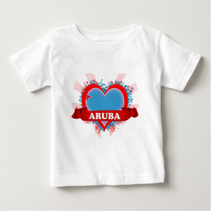 Vintage i-Liebe Aruba Baby T-shirt