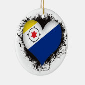 Vintage i-Liebe Bonaire Keramik Ornament (Rechts)