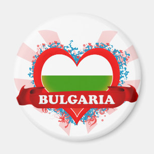 Vintage i-Liebe Bulgarien Magnet