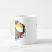 Vintage i-Liebe Comoren Kaffeetasse (Vorderseite Links)