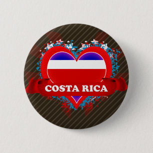 Vintage i-Liebe Costa Rica Button